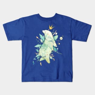 Polar bear king Kids T-Shirt